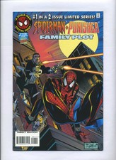 Marvel Comics- Spider-man Punisher Family Plot 1 & 2 Complete Set Tombstone 1996