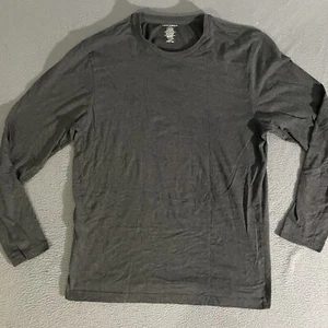 Lucky Brand Mens Gray Thermal Long Sleeve Sleepwear Shirt Top Size Large - Picture 1 of 5