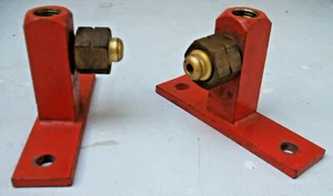 2 Bulkhead Gas Connectors Fittings Brackets Length: 10cms Height: 6cms - Picture 1 of 4