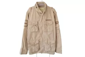 Alpha Industries Field Coat Jacket Khaki Size XXL M65 Military Cotton Beige - Picture 1 of 8