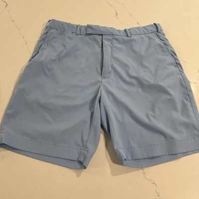 RLX Ralph Lauren Performance Stretch Golf Shorts Sz 36 Carolina Blue See Pics - Image 1 of 4