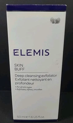 ELEMIS Skin Buff Deep Cleansing Exfoliator 1.6 oz / 50 ml Full Sz New In Box  - Image 1 of 4