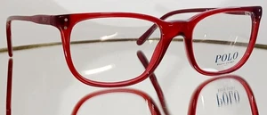 POLO RALPH LAUREN PH 2156 5458 Eyeglasses TRANSPARENT RED New Plastic 51-18-140 - Picture 1 of 13