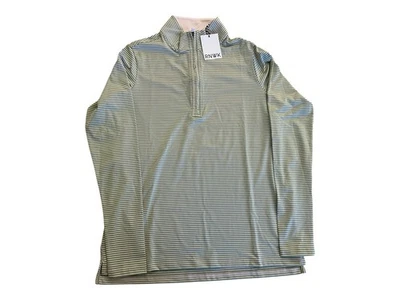 RNWK Renwick Sport Striped 1/4 Zip Talla S Rosa Greenbriar NWT Precio de venta $95 Foto 1 de 4