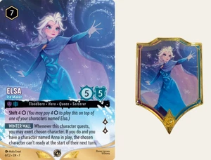 Disney Lorcana Challenge Bologna Elsa - Ice Maker Promo Card Non Foil + Elsa Pin - Bild 1 von 15