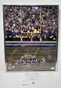 Adam Vinatieri NE Patriots Super Bowl 38 calcio firmato 16x20 foto incorniciata, certificato di autenticità - Foto 1 di 9