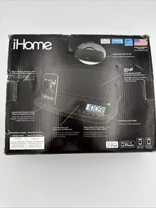 iHome iP48 Portable Rechargeable Stereo Speaker System w/ Alarm Clock, Open Box - Picture 1 of 8