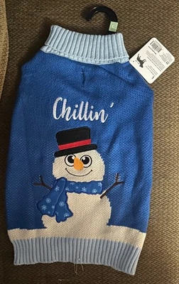 Holiday Tails The Silly Snowman Dog Sweater, L - Image 1 of 4