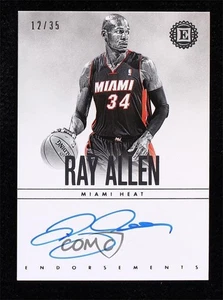 2018-19 Panini Encased Endorsements/35 Ray Allen #EN-RAL Auto HOF - Imagen 1 de 3