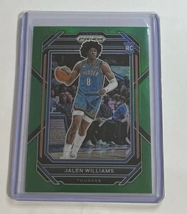 2022-23 Panini Prizm - Jalen Williams #246 Green Prizm (RC) Rookie OKC Thunder - Picture 1 of 2
