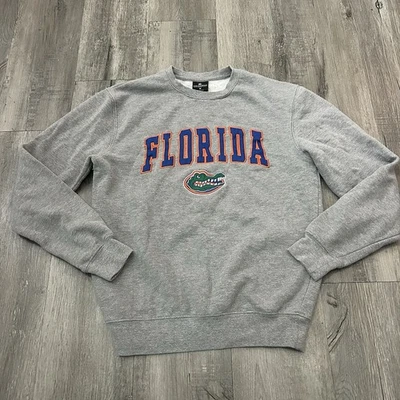Suéter masculino vintage Florida Gators gola redonda coliseu médio pulôver cinza - Imagem 1 de 4