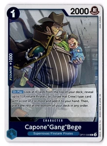 Capone"Gang"Bege (048) OP11-048 A Fist of Divine Speed Foil NM - Picture 1 of 2