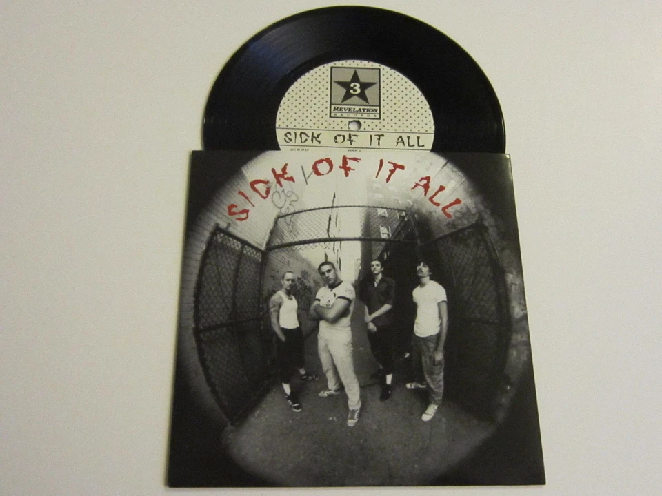 SICK OF IT ALL S/T 7" (Revelation) WHITE LABELS 45 rpm - Image 1 of 1