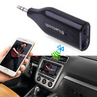 Black Car Wireless Bluetooth 3.5mm AUX Receiver Audio Stereo Adapter Speaker
