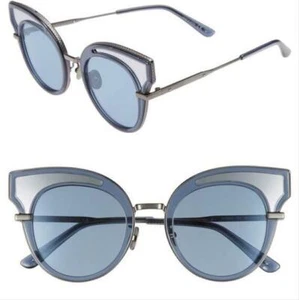 Bottega Veneta BV0094S 004 Damen Sonnenbrille Blau Silber NEU - Bild 1 von 6