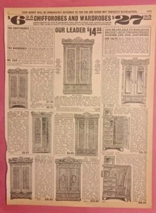 Furniture 1908 Sears Roebuck Vintage Advertisement Catalog Page - Picture 1 of 2