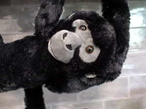 K & M Int Wild Republic Plush Hanging Monkey Black Gray Face 22" Denmark - Picture 1 of 5