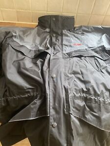 Arco Mens Weather Protection Coat  Lg Grey  25 Inches Armpit -high Quality New!!