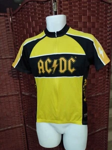 Primal Wear ACDC Cycling Jersey Men's Medium 3/4 Zip Rock Band Shirt - Foto 1 di 8