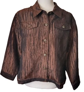 Ruby Rd Women's Lightweight Button Up Jacket Size 16 NWT Business Weekend - Picture 1 of 10