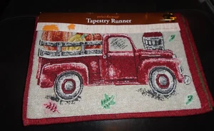 NOS PERFECT HARVEST TAPESTRY TABLE RUNNER 13" X 68" - Picture 1 of 1