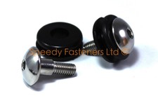 2x Gummi Verkleidung Öse Yamaha R1 R6 Ösen & m6 Edelstahl Schulter Schrauben