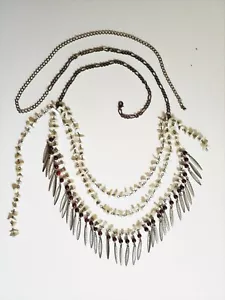 Belly Dance Feather Fringe Belt - Picture 1 of 6