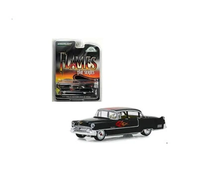 Cadillac Fleetwood Series 1955 Greenlight Flames serie 60 1/64 negro 30105-5C1 Foto 1 de 2