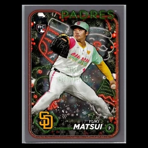 2024 Topps Holiday - #H191 Yuki Matsui RC Silver Glitter Parallel - Bild 1 von 2