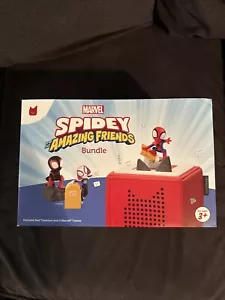 Tonies 10002377 Marvel Toniebox Audio Player Bundle with Spidey and Friends, Red - Picture 1 of 4