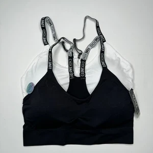XOXO Womens 2 Pack Adjustable Strap Racerback Comfort Bra Set Plus Size 2X - Picture 1 of 6