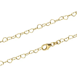 25cm Fusskette Herz-Kette 333 Gelb Gold Fusskettchen feine designer Goldkette - Bild 1 von 1