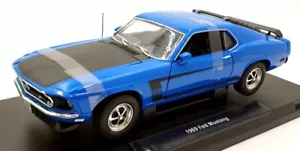 Welly NEX 1/18 Scale Diecast 12516W - 1969 Ford Mustang Boss - Blue - Picture 1 of 5