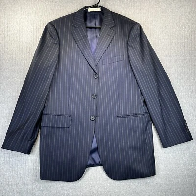 John W. Blazer deportivo Nordstrom Super 110’s para hombre talla (40R) 100 % lana a rayas Foto 1 de 4