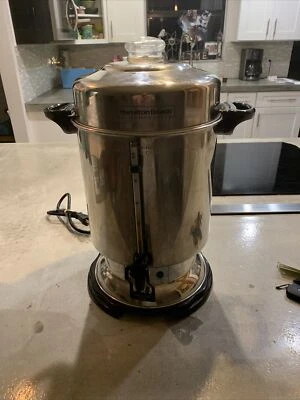 Hamilton Beach Commercial Stainless Steel Coffee Urn 60 Cup Capacity D50065 - Image 1 of 4