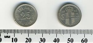 Kingdom of Iceland 1940 - 25 Aurar Copper-Nickel Coin - Christian X - #2