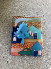 House Pins By Lucinda Signed Brooch Pin Curb Appeal Car Tree Neighbors Sunset