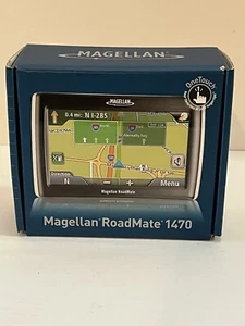 A8 Magellan RoadMate 1470 GPS Navigation 4.7" Touchscreen Bundle & Power Cord - Picture 1 of 7
