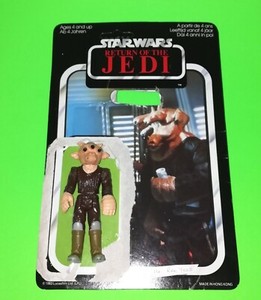 Ree Yees Figure Cardback Card Back STAR WARS Hong Kong LFL 1983 Vintage Toy