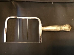 SILBERPLATTE & EDELSTAHL KÄSEHOBEL / SCHNEIDER VINTAGE 30er Jahre - Bild 1 von 3