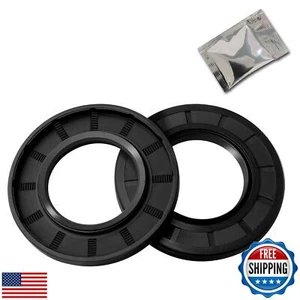 Yethuanru TC 48mm X 72mm X 8mm, 2PCS Guarnizione Olio Doppio Labbro Nero, Gomma Nitrile - Foto 1 di 5