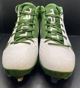 Nike Force Zoom 5 Trout Baseball Cleats AH3373-133 Wht/Green Size 14 - Picture 1 of 7