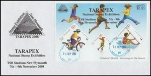 NEW ZEALAND TARAPEX 2008 SPECIAL OVPT HEALTH M/S FDC (ID:12/D5899) - Picture 1 of 1