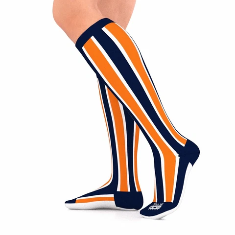 Bears Broncos Syracuse Illini Fan Team Sports Compression Socks Unisex LARGE Cover