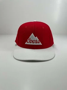 COORS Beer red white snapback cap hat adjustable one size fits most - Picture 1 of 5