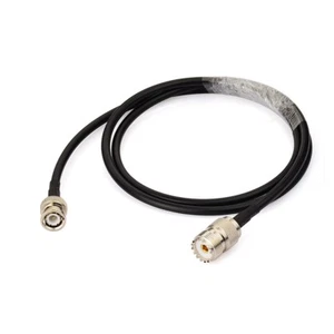 BNC male plug to SO239 Female Jack Adapter jumper pigtail Cable RG58 8" 20cm - Picture 1 of 3