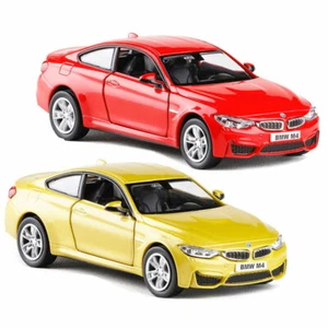 1/36 BMW M4 Model Car Diecast Toy Cars 2 Doors Open Pull Back Boys Toys for Kids - Picture 1 of 11