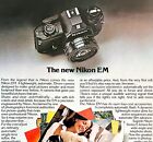 Appareil photo 35 mm Nikon EM 1979 publicité photographie vintage Jeux olympiques DWKK7