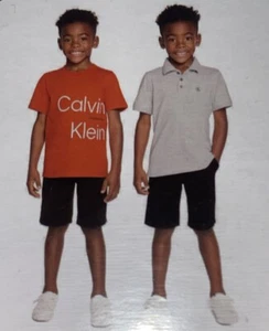 Calvin Klein Boys Kids' 3-piece Short Set, Red, NWT, Size 5 - 036 - Picture 1 of 6