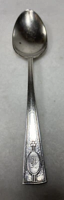 Carthage by Wallace Sterling Silver Teaspoon Spoon 5 3/4" Monogramed With F - Image 1 of 4